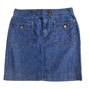 Chaps Denim Blue Women's Skirt sz 8 euc, 016